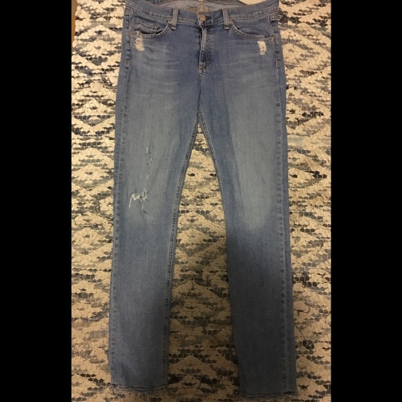 Rag & Bone Distressed Skinny Jeans - Picture 4 of 6